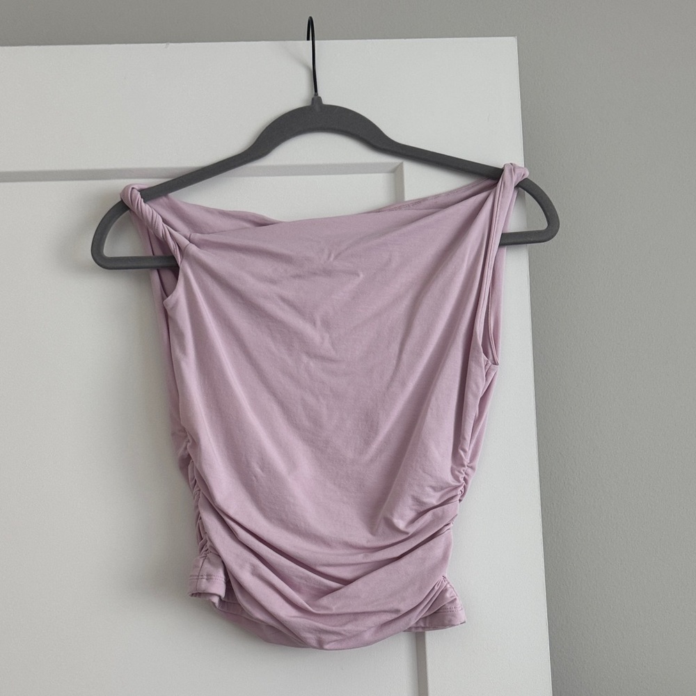Abercrombie pink off the shoulder top
